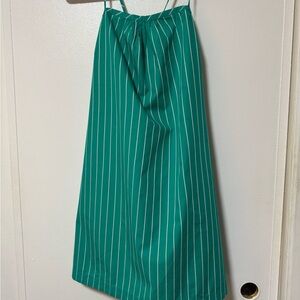 a new day Green Striped A-Line Dress